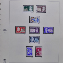 Collection timbres de France 1970-1975 neufs** et oblitérés complet en album Safe.