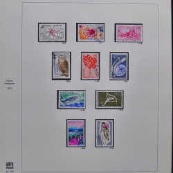 Collection timbres de France 1970-1975 neufs** et oblitérés complet en album Safe.