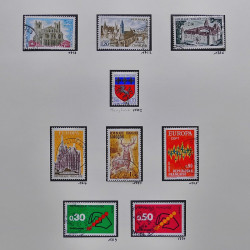 Collection timbres de France 1970-1975 neufs** et oblitérés complet en album Safe.