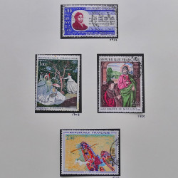 Collection timbres de France 1970-1975 neufs** et oblitérés complet en album Safe.