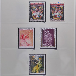 Collection timbres de France 1970-1975 neufs** et oblitérés complet en album Safe.