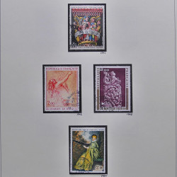 Collection timbres de France 1970-1975 neufs** et oblitérés complet en album Safe.