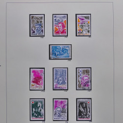 Collection timbres de France 1970-1975 neufs** et oblitérés complet en album Safe.