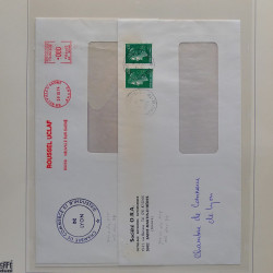 Collection timbres de France 1970-1975 neufs** et oblitérés complet en album Safe.