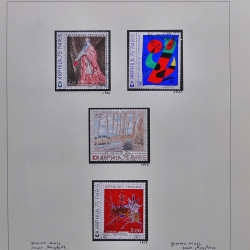 Collection timbres de France 1970-1975 neufs** et oblitérés complet en album Safe.