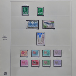 Collection timbres de France 1970-1975 neufs** et oblitérés complet en album Safe.
