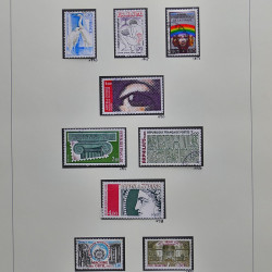 Collection timbres de France 1970-1975 neufs** et oblitérés complet en album Safe.