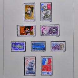 Collection timbres de France 1970-1975 neufs** et oblitérés complet en album Safe.