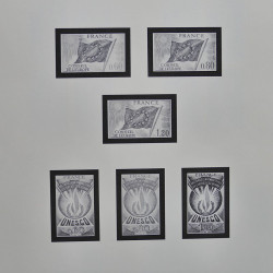 Collection timbres de France 1970-1975 neufs** et oblitérés complet en album Safe.