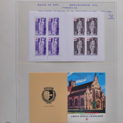 Collection timbres de France 1970-1975 neufs** et oblitérés complet en album Safe.
