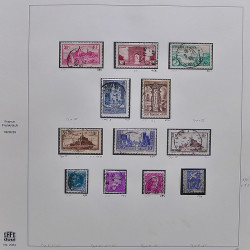 Collection timbres de France 1929-1946 neufs et oblitérés en album Safe.