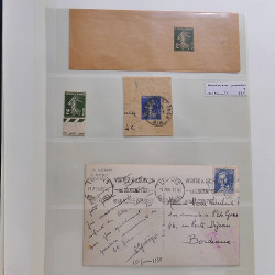 Collection timbres de France 1929-1946 neufs et oblitérés en album Safe.