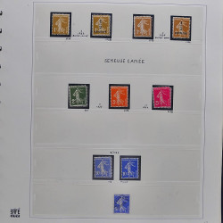 Collection timbres de France 1929-1946 neufs et oblitérés en album Safe.