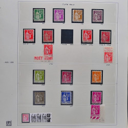 Collection timbres de France 1929-1946 neufs et oblitérés en album Safe.