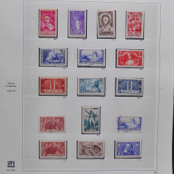 Collection timbres de France 1929-1946 neufs et oblitérés en album Safe.