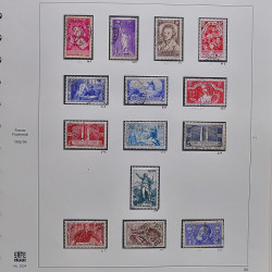 Collection timbres de France 1929-1946 neufs et oblitérés en album Safe.