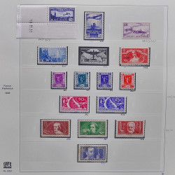 Collection timbres de France 1929-1946 neufs et oblitérés en album Safe.
