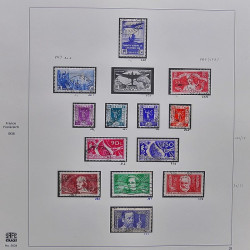 Collection timbres de France 1929-1946 neufs et oblitérés en album Safe.