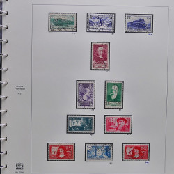 Collection timbres de France 1929-1946 neufs et oblitérés en album Safe.