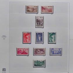 Collection timbres de France 1929-1946 neufs et oblitérés en album Safe.