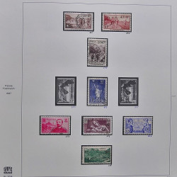Collection timbres de France 1929-1946 neufs et oblitérés en album Safe.