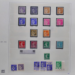 Collection timbres de France 1929-1946 neufs et oblitérés en album Safe.