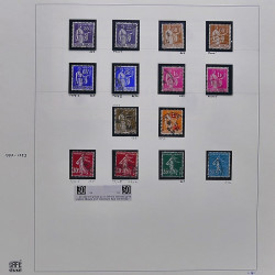 Collection timbres de France 1929-1946 neufs et oblitérés en album Safe.