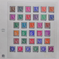 Collection timbres de France 1929-1946 neufs et oblitérés en album Safe.