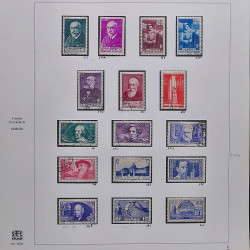 Collection timbres de France 1929-1946 neufs et oblitérés en album Safe.