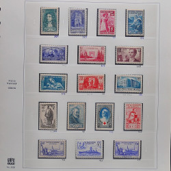 Collection timbres de France 1929-1946 neufs et oblitérés en album Safe.