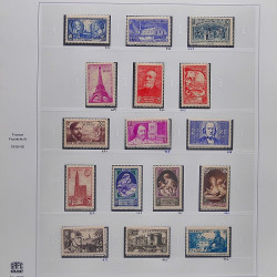 Collection timbres de France 1929-1946 neufs et oblitérés en album Safe.