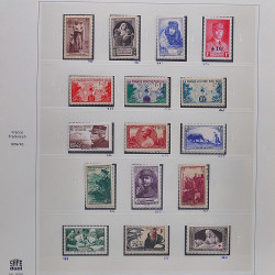 Collection timbres de France 1929-1946 neufs et oblitérés en album Safe.