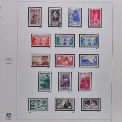Collection timbres de France 1929-1946 neufs et oblitérés en album Safe.
