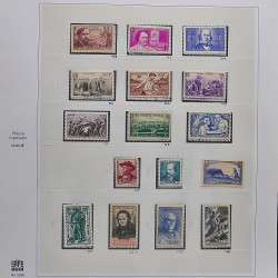 Collection timbres de France 1929-1946 neufs et oblitérés en album Safe.