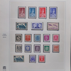 Collection timbres de France 1929-1946 neufs et oblitérés en album Safe.