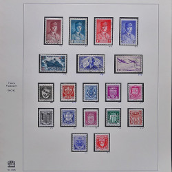 Collection timbres de France 1929-1946 neufs et oblitérés en album Safe.