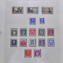 Collection timbres de France 1929-1946 neufs et oblitérés en album Safe.