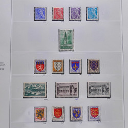 Collection timbres de France 1929-1946 neufs et oblitérés en album Safe.