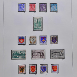 Collection timbres de France 1929-1946 neufs et oblitérés en album Safe.