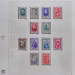 Collection timbres de France 1929-1946 neufs et oblitérés en album Safe.