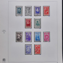 Collection timbres de France 1929-1946 neufs et oblitérés en album Safe.