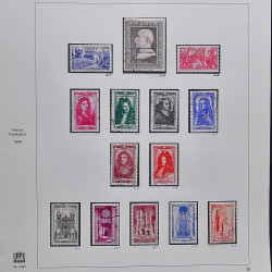 Collection timbres de France 1929-1946 neufs et oblitérés en album Safe.