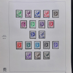 Collection timbres de France 1929-1946 neufs et oblitérés en album Safe.