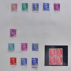 Collection timbres de France 1929-1946 neufs et oblitérés en album Safe.
