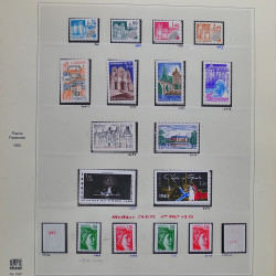 Collection timbres de France 1980-1985 neufs** et oblitérés complet en album Safe.