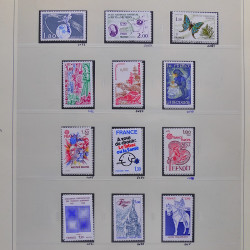 Collection timbres de France 1980-1985 neufs** et oblitérés complet en album Safe.