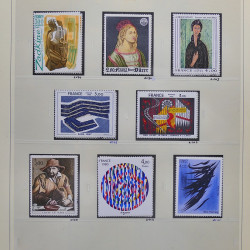 Collection timbres de France 1980-1985 neufs** et oblitérés complet en album Safe.