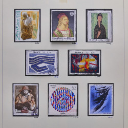 Collection timbres de France 1980-1985 neufs** et oblitérés complet en album Safe.