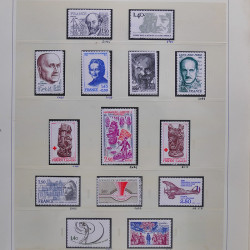 Collection timbres de France 1980-1985 neufs** et oblitérés complet en album Safe.
