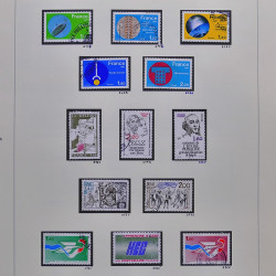 Collection timbres de France 1980-1985 neufs** et oblitérés complet en album Safe.